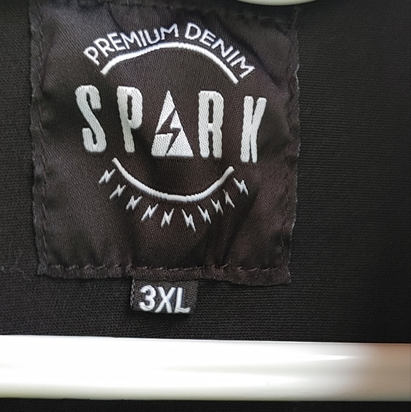 Spark Premium Black Denim "Self Made its all about the Benjamins" SZ.3XL NWOT - Picture 6 of 6